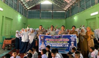 Jasa Raharja Sumbar Edukasi Keselamatan dan Kesamsatan di SMPN 1 Kayu Tanam